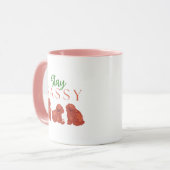 Cute furry puppy mug, Stay Sassy Mok (Voorkant links)