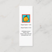 Cute Furry Teddy Bear Babysitter Mini Visitekaartje (Achterkant)