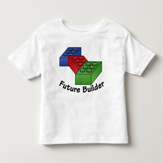 Cute - Future Builder - Klassieke Speelgoed Kinder Shirts (Voorkant)