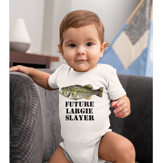 Cute Future Largemouth Bass Slayer Vist Romper