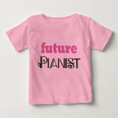 Cute Future Pianist Baby Tee shirt (Voorkant)