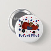 Cute Future Pilot Ronde Button 5,7 Cm (Voorkant /achterkant)