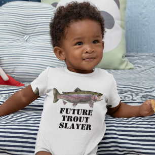 Cute Future Rainbow Trout Slayer Vist Baby Romper