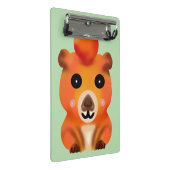 Cute Fuzzy Capybara met Sinaas | Kawaii Dier A Mini Klembord (Schuin)