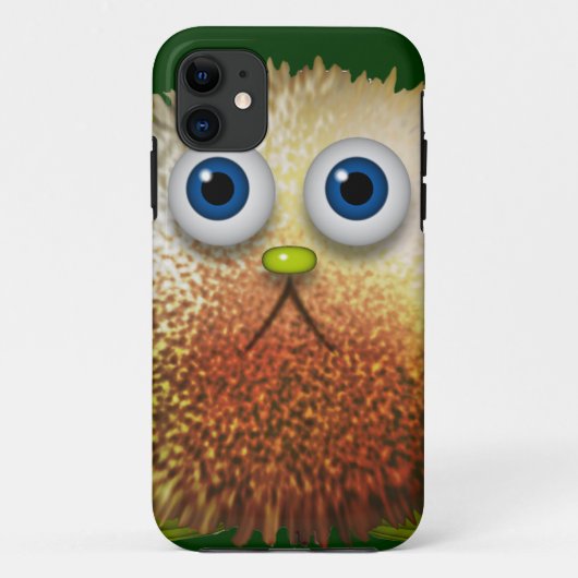 Cute Fuzzy Cartoon Character Art voor All Case-Mate iPhone Case (Achterkant)