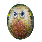 Cute Fuzzy Cartoon Character Art voor All Dartbord (Voorkant Rechts)