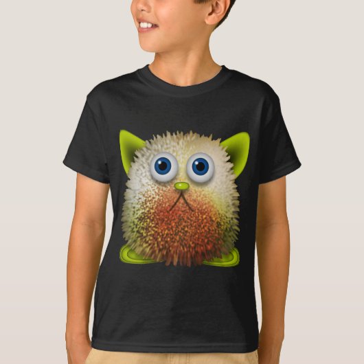 Cute Fuzzy Cartoon Character Art voor All T-shirt (Voorkant)