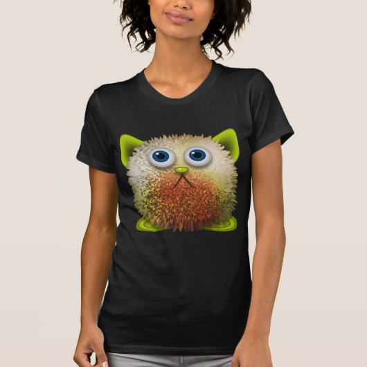 Cute Fuzzy Cartoon Character Art voor All T-shirt (Voorkant)