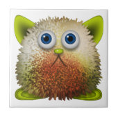 Cute Fuzzy Cartoon Character Art voor All Tegeltje (Voorkant)