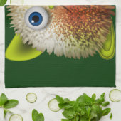 Cute Fuzzy Cartoon Character Art voor All Theedoek (Gevouwen)