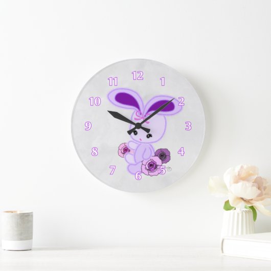 Cute Fuzzy Gothic Bunny Grote Klok (Huis)