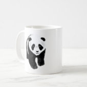 Cute Fuzzy Little Panda Beren Koffiemok (Voorkant links)