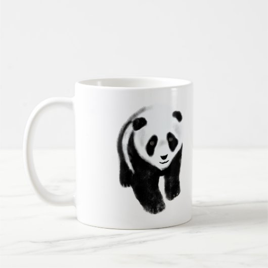 Cute Fuzzy Little Panda Beren Koffiemok (Links)