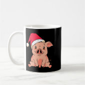 Cute G With Santa Claus Hat Christmas Long Sleeve Koffiemok (Links)