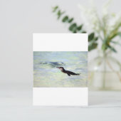 Cute Galapagos pinguin zwemmen Briefkaart (Staand voorkant)