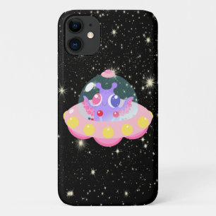 Cute Galaxy Alien Buitenspatie UFO Case-Mate iPhone Case