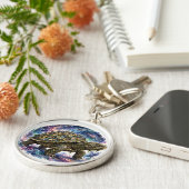Cute Galaxy Schildpad Sleutelhanger (Zijkant)