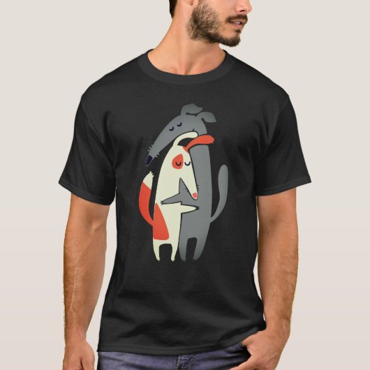 Cute Galgo en Podenco Design T-Shirt (Voorkant)