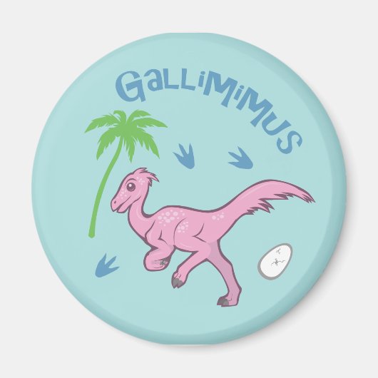 Cute Gallimimus Magneet (Voorkant)
