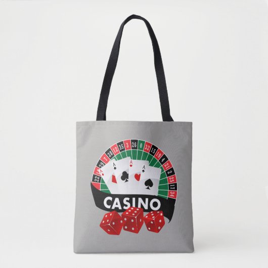 Cute gambling Casino canvas tas (Voorkant)