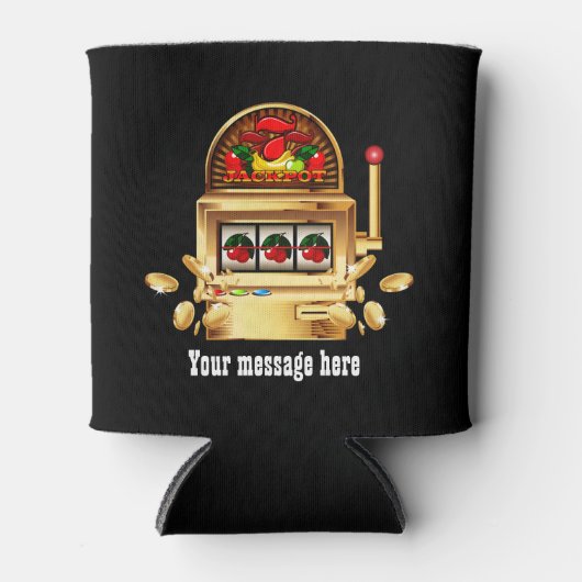 Cute Gambling-sleufmachine Blikjeskoeler (Voorkant)