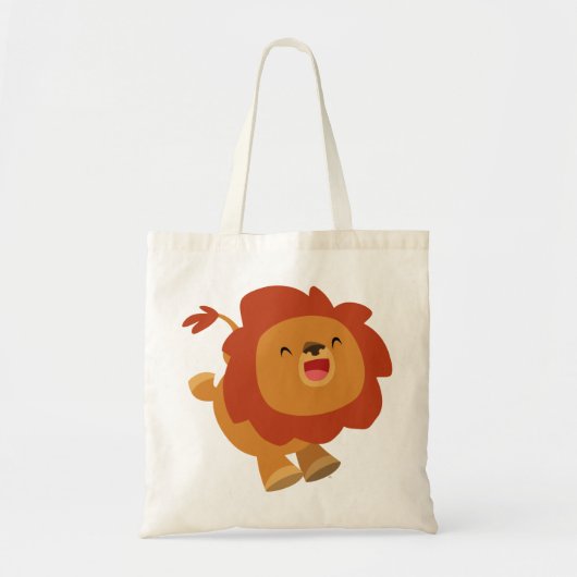 Cute Gamboling Cartoon Lion Bag Tote Bag (Voorkant)