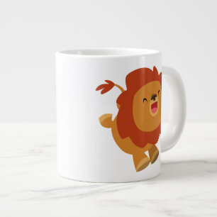 Cute Gamboling Cartoon Lion Jumbo Mok