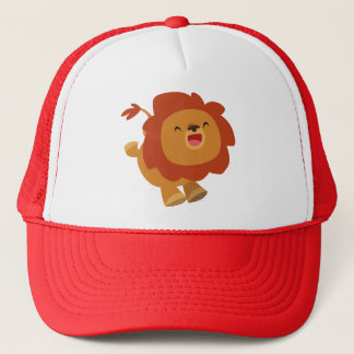 Cute Gamboling Cartoon Lion T-Shirt Trucker Pet