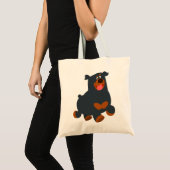 Cute Gamboling Cartoon Rottweiler Bag Tote Bag (Voorkant (product))