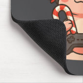 Cute Gamer Axolotl Christmas Design Muismat (Hoek)