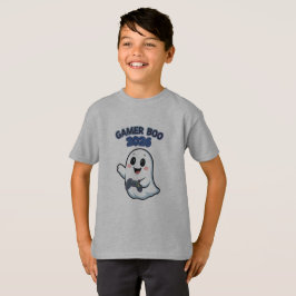 Cute Gamer Boo 2026 Kinderen Halloween Shirt, Grap T-shirt
