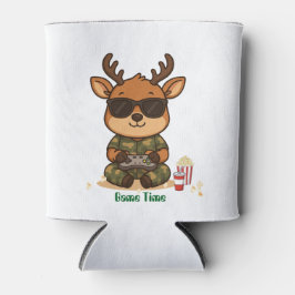 Cute Gamer Deer “Game Tijd” Accent Blikjeskoeler
