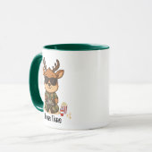 Cute Gamer Deer “Game Time” Accent Mug Mok (Voorkant links)