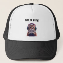 Cute Gamer Kat Kids Muts – Grappige Gaming Kitten