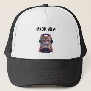 Cute Gamer Kat Kids Muts – Grappige Gaming Kitten Trucker Pet
