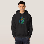 Cute Gaming Rex Dinosaur Playing Video Games Boys Hoodie (Voorkant volledig)