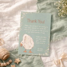 Cute Gans Minimal Boho Groene Baby Shower