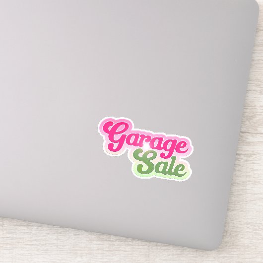 Cute Garage Sale Sticker (Detail)