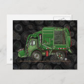 Cute Garbage Truck Trash Truck Briefkaart (Voorkant / Achterkant)