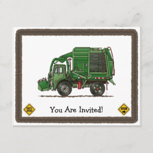 Cute Garbage Truck Trash Truck Kaart