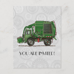 Cute Garbage Truck Trash Truck Kaart