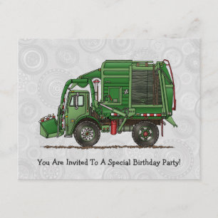 Cute Garbage Truck Trash Truck Kaart