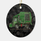 Cute Garbage Truck Trash Truck Keramisch Ornament (Links)
