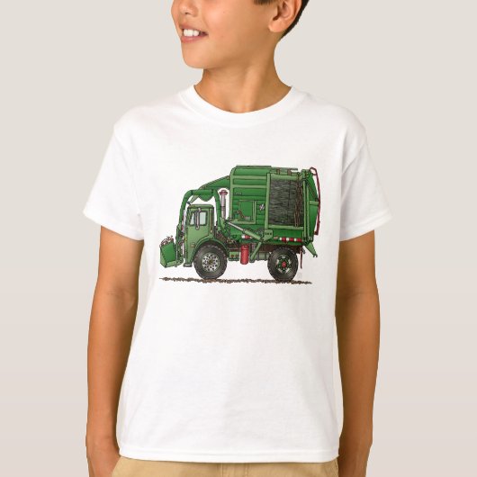 Cute Garbage Truck Trash Truck T-shirt (Voorkant)