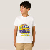 Cute Garbage Truck Trash Truck T-shirt (Voorkant volledig)