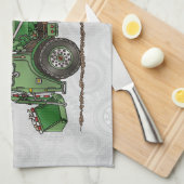 Cute Garbage Truck Trash Truck Theedoek (Quarter Fold)