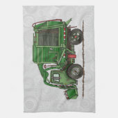 Cute Garbage Truck Trash Truck Theedoek (Verticaal)