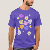 Cute Garden Conversation Hearts Valentijn Shirt (Voorkant)
