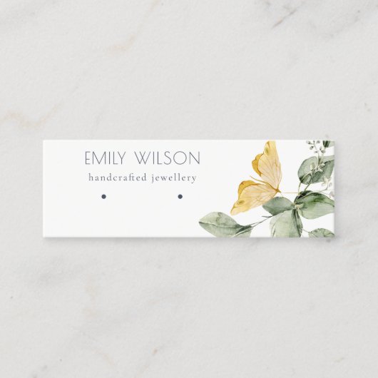 Cute Garden Foliage Butterflies die display afgeef Mini Visitekaartje (Voorkant)