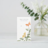 Cute Garden Foliage Butterflies die display afgeef Visitekaartje (Staand voorkant)